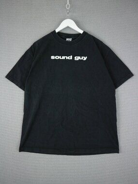 Sound Guy Alstyle Faded Black Mens Tee XL Y2K 2000's
